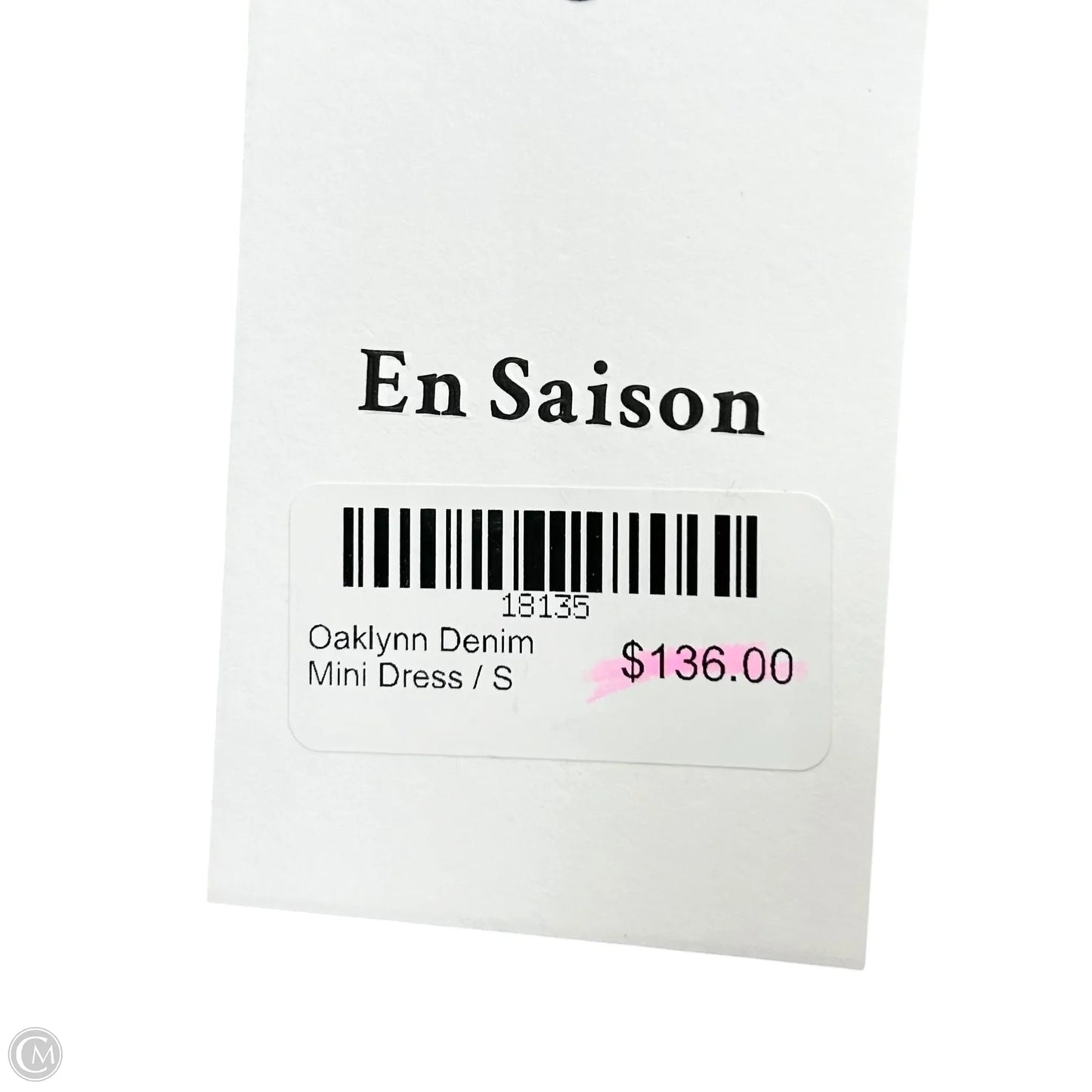 Dress Casual Midi By En Saison In White Denim, Size: S