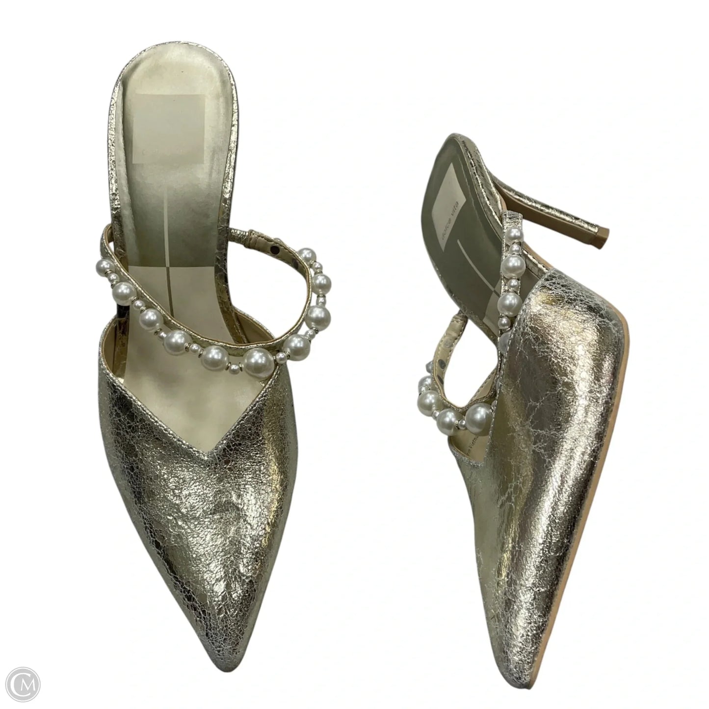 Shoes Heels Kitten By Dolce Vita In Gold, Size: 7