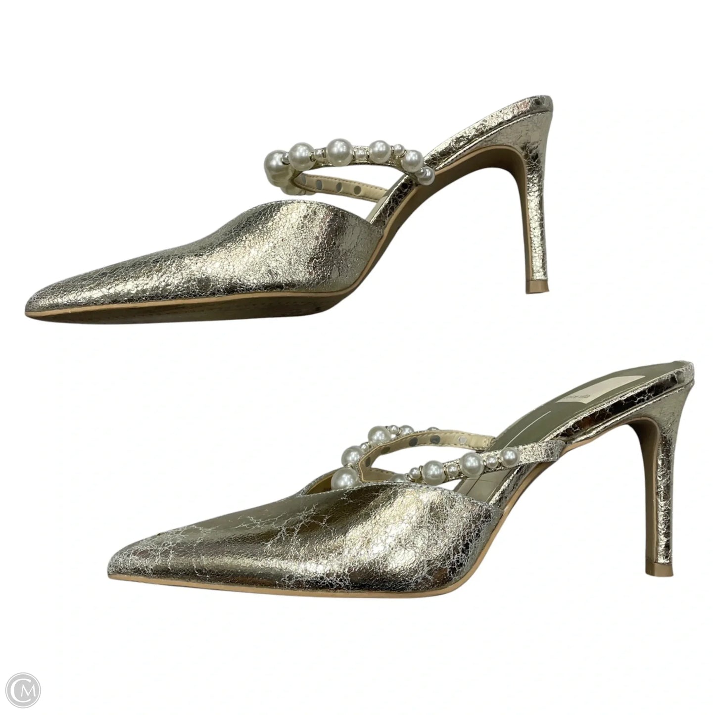 Shoes Heels Kitten By Dolce Vita In Gold, Size: 7