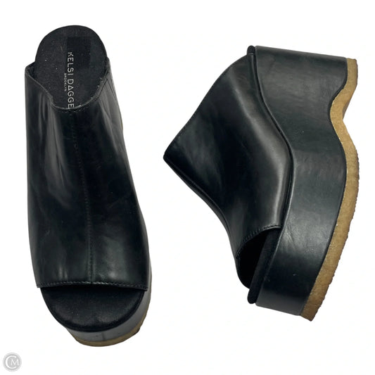 Sandals Heels Platform By Kelsi Dagger In Black, Size: 6.5