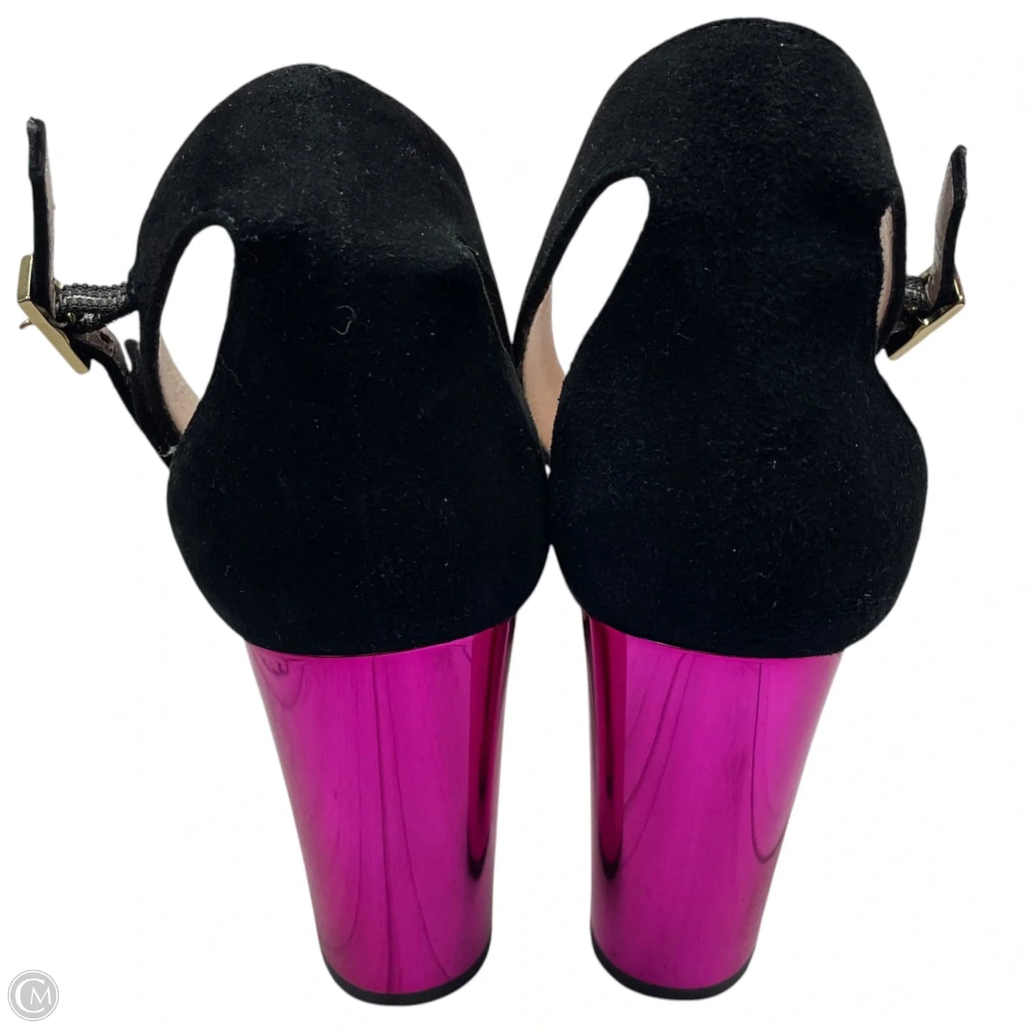 Shoes Designer By Kate Spade In Black & Pink, Size: 7