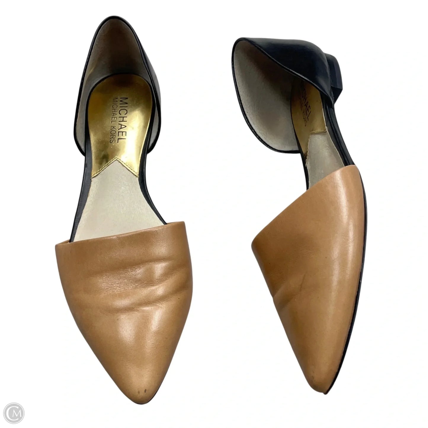 Shoes Flats By Michael By Michael Kors In Black & Tan, Size: 7