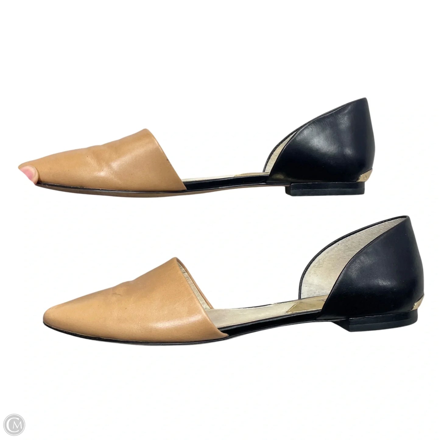 Shoes Flats By Michael By Michael Kors In Black & Tan, Size: 7