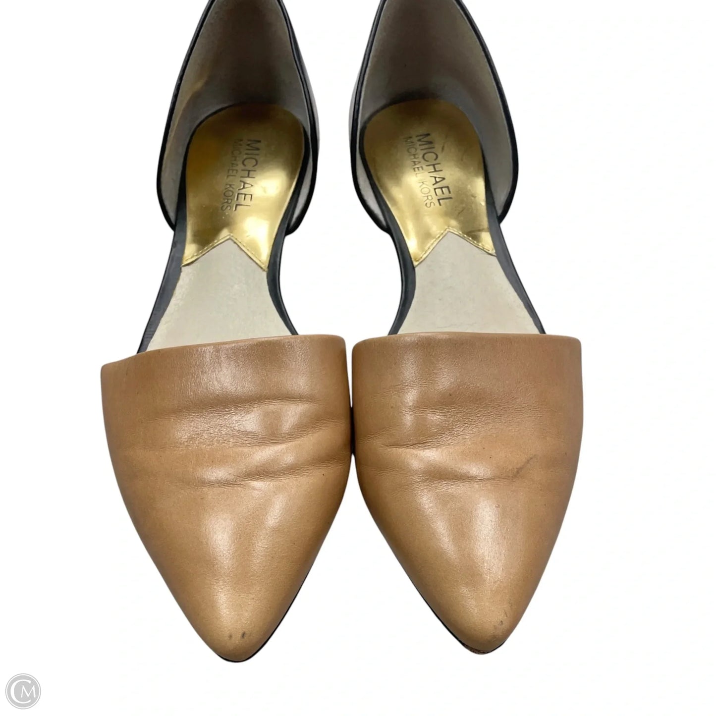 Shoes Flats By Michael By Michael Kors In Black & Tan, Size: 7