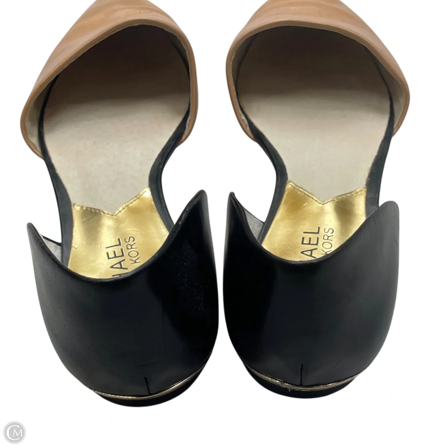 Shoes Flats By Michael By Michael Kors In Black & Tan, Size: 7