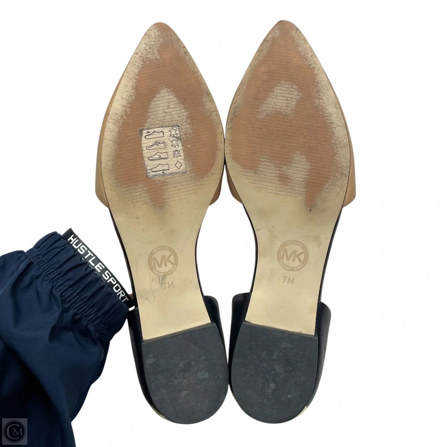 Shoes Flats By Michael By Michael Kors In Black & Tan, Size: 7