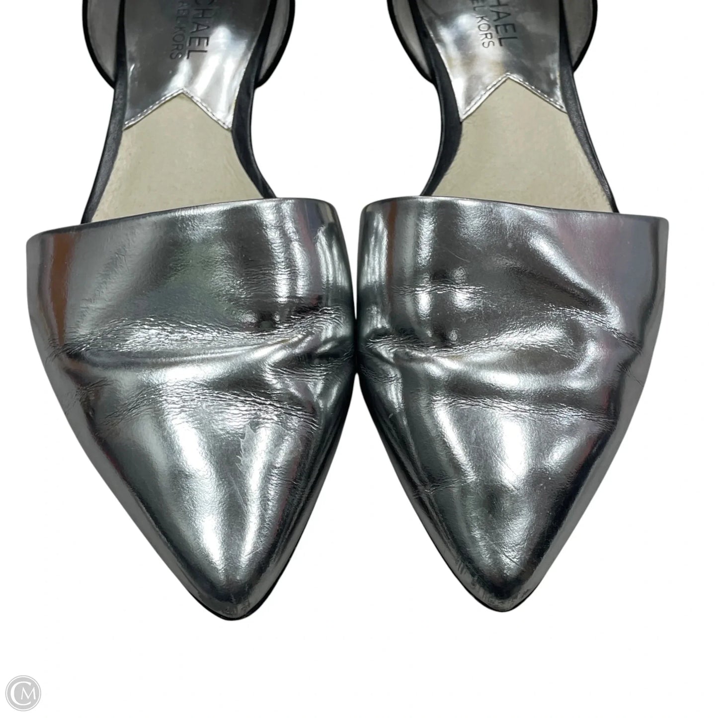 Shoes Flats By Michael By Michael Kors In Silver, Size: 7