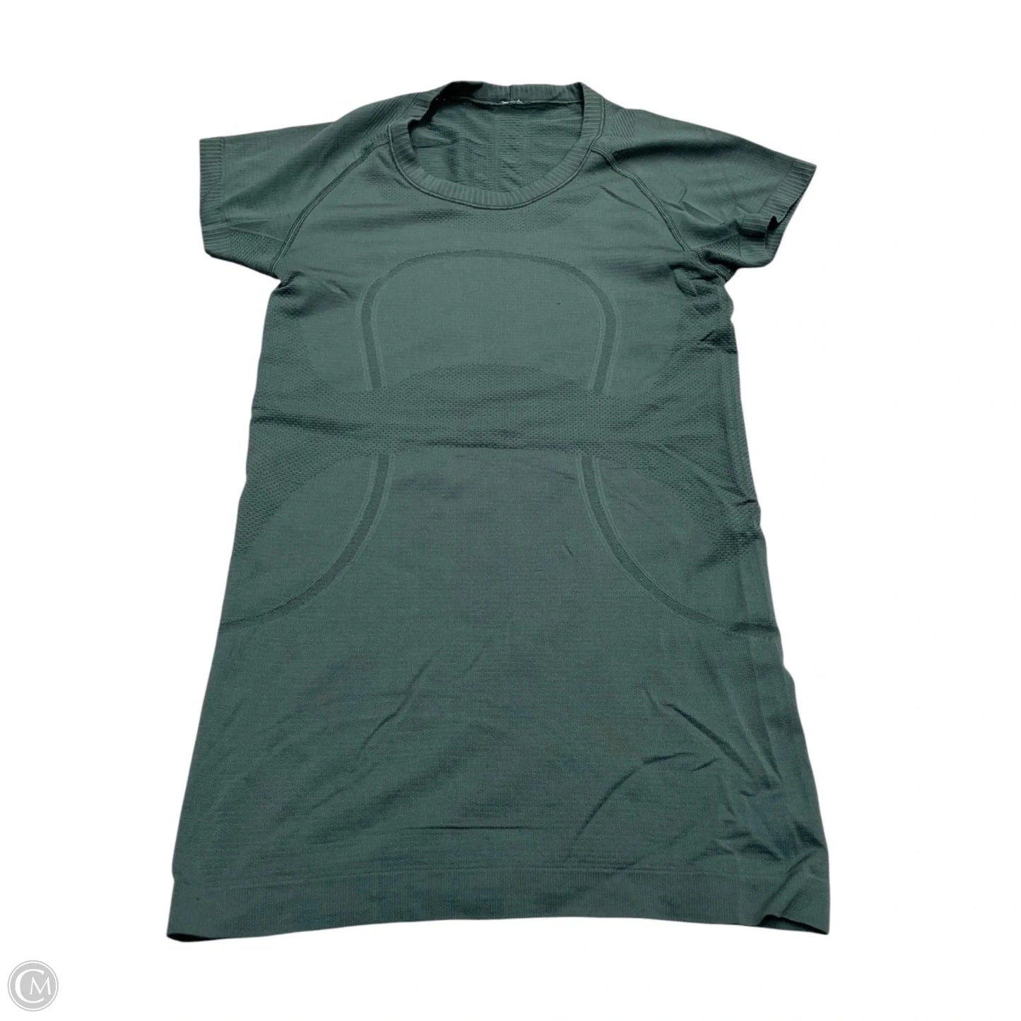 Athletic Top Short Sleeve By Lululemon In Green, Size: S