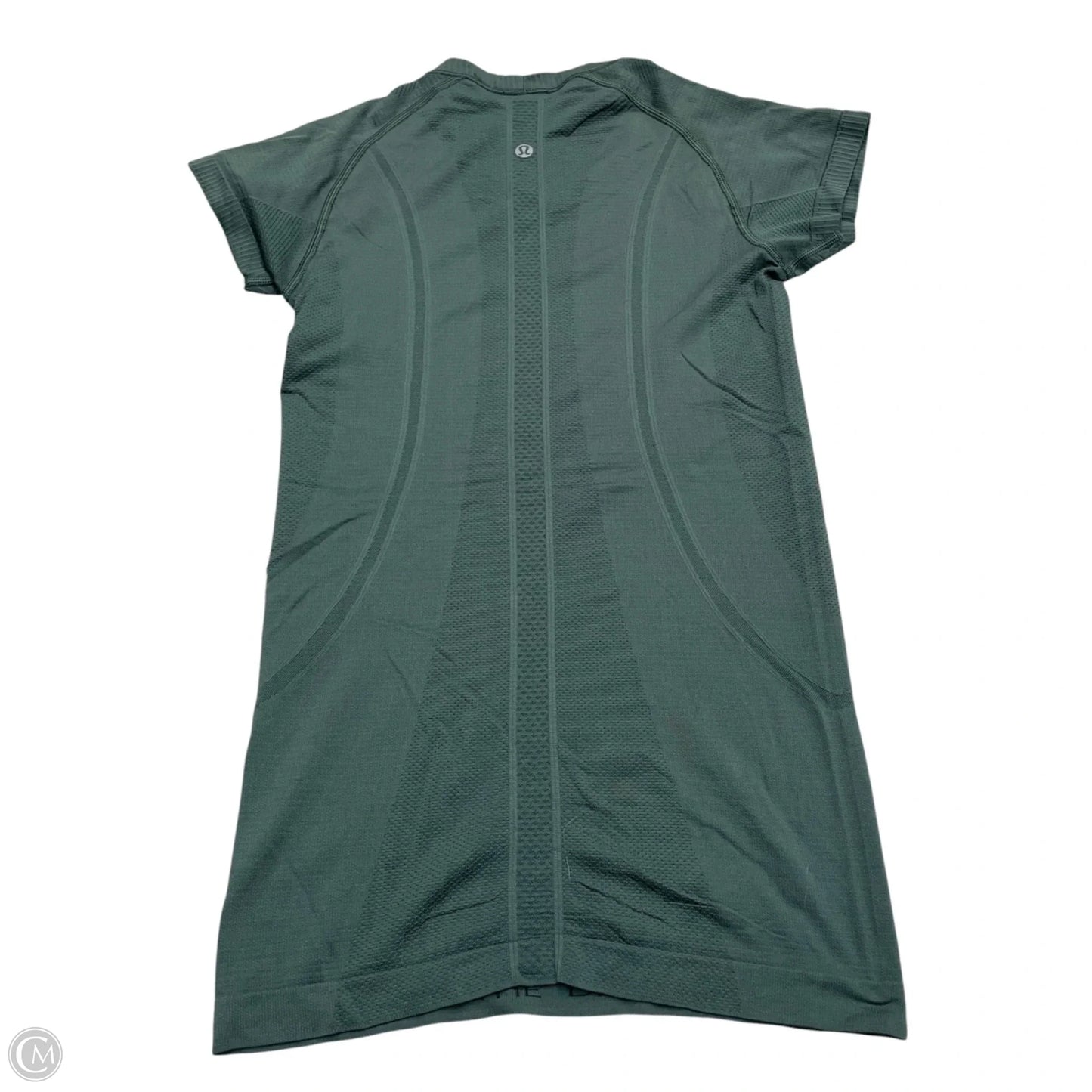 Athletic Top Short Sleeve By Lululemon In Green, Size: S