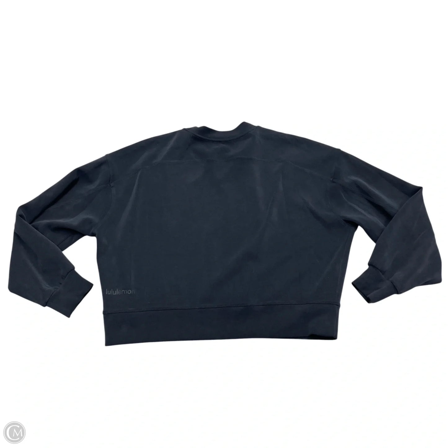 Athletic Sweatshirt Crewneck By Lululemon In Black, Size: M