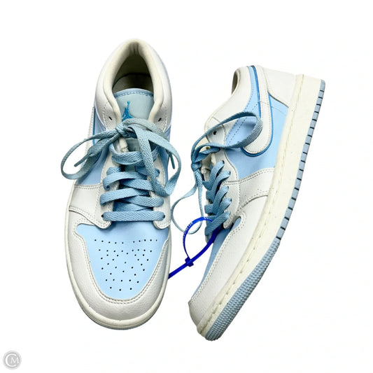 Shoes Luxury Designer By Jordan In Blue & White, Size: 9