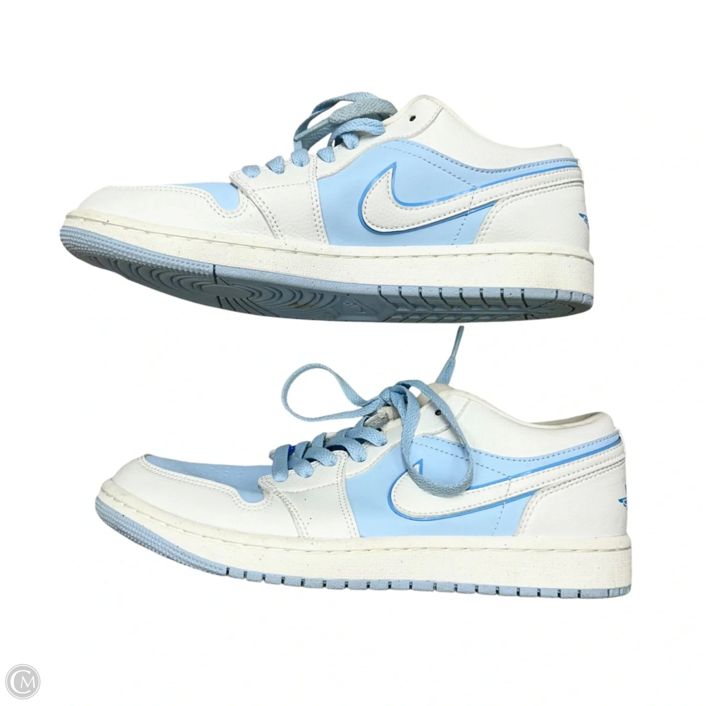 Shoes Luxury Designer By Jordan In Blue & White, Size: 9