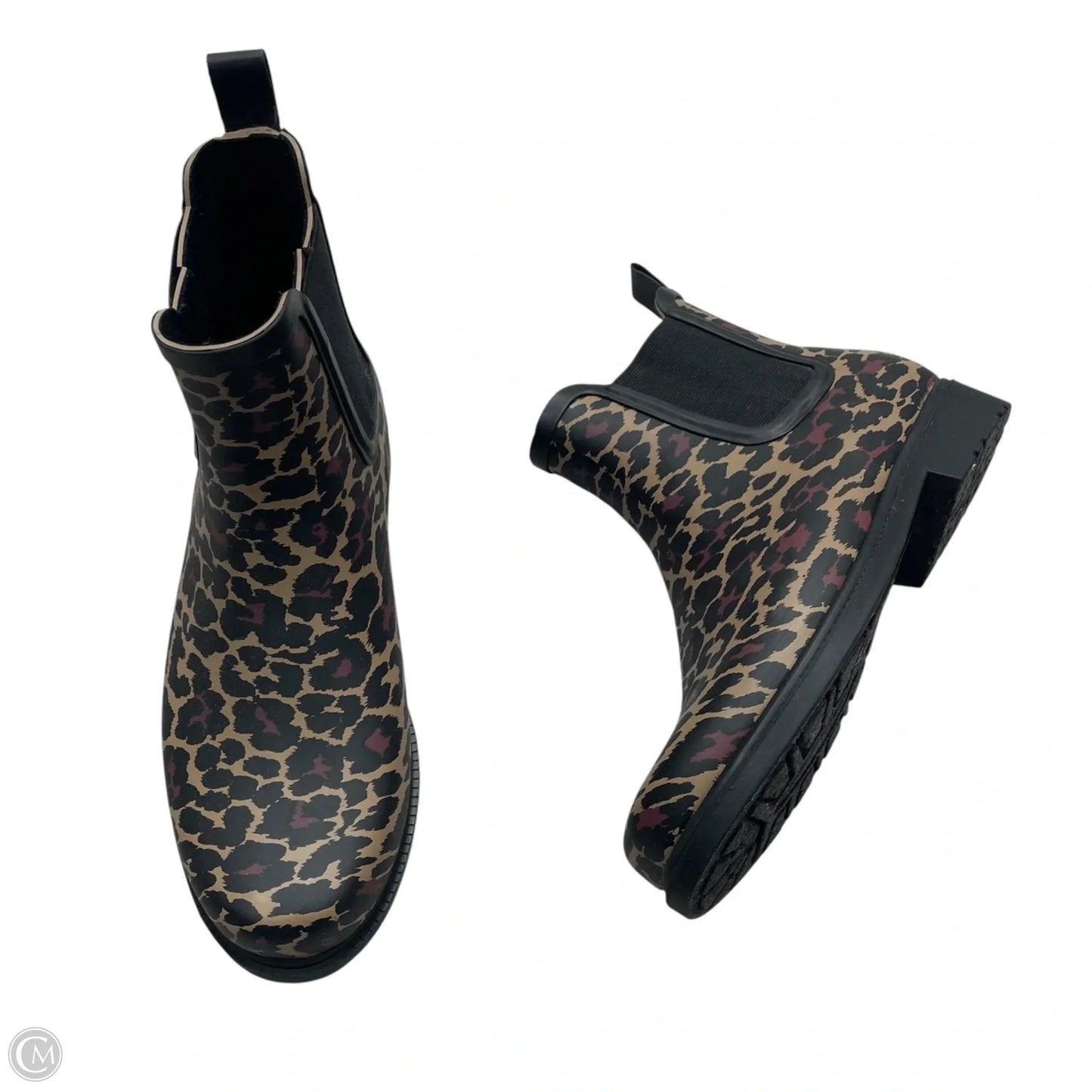 Boots Rain By J. Crew In Animal Print, Size: 8