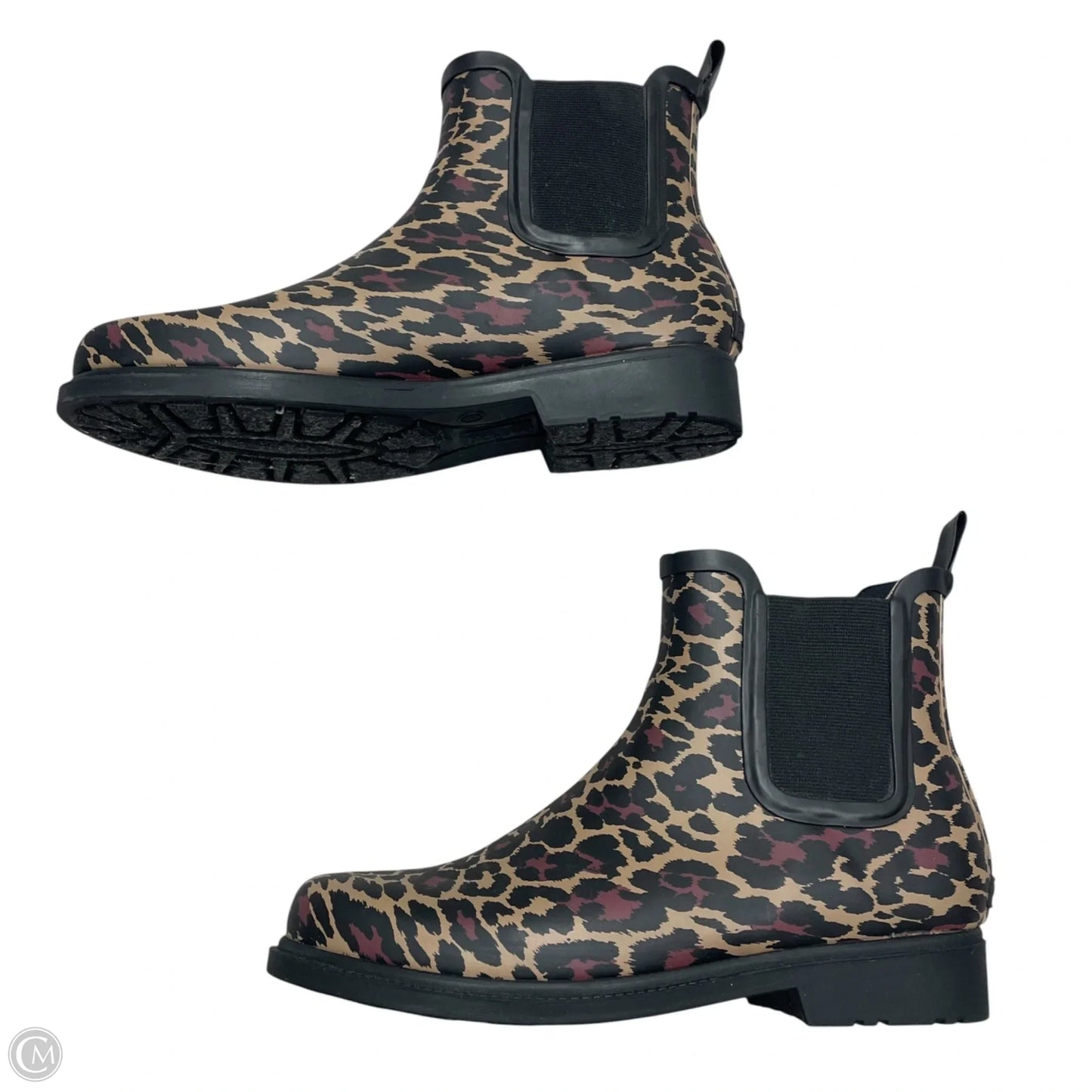 Boots Rain By J. Crew In Animal Print, Size: 8
