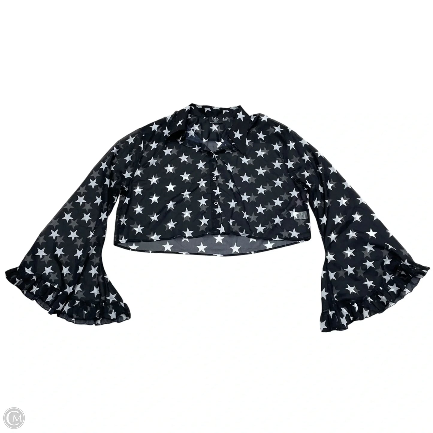 Top Long Sleeve By Lala In Black & White, Size: L/Xl