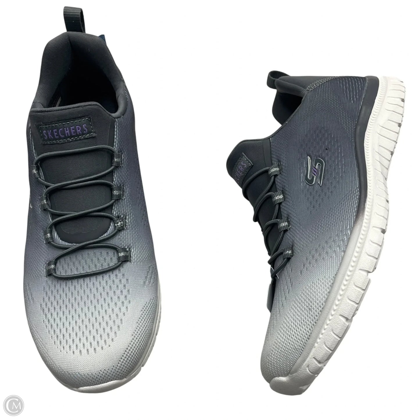 Shoes Sneakers By Skechers In Grey & White, Size: 7.5