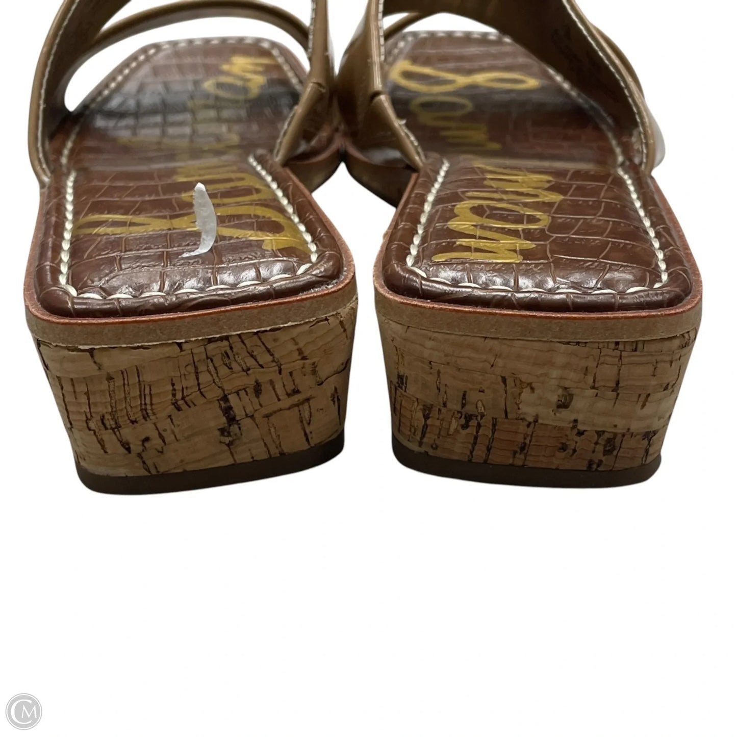 Sandals Heels Wedge By Sam Edelman In Cream, Size: 8.5