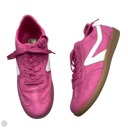 Shoes Sneakers By Dolce Vita In Pink & White, Size: 9