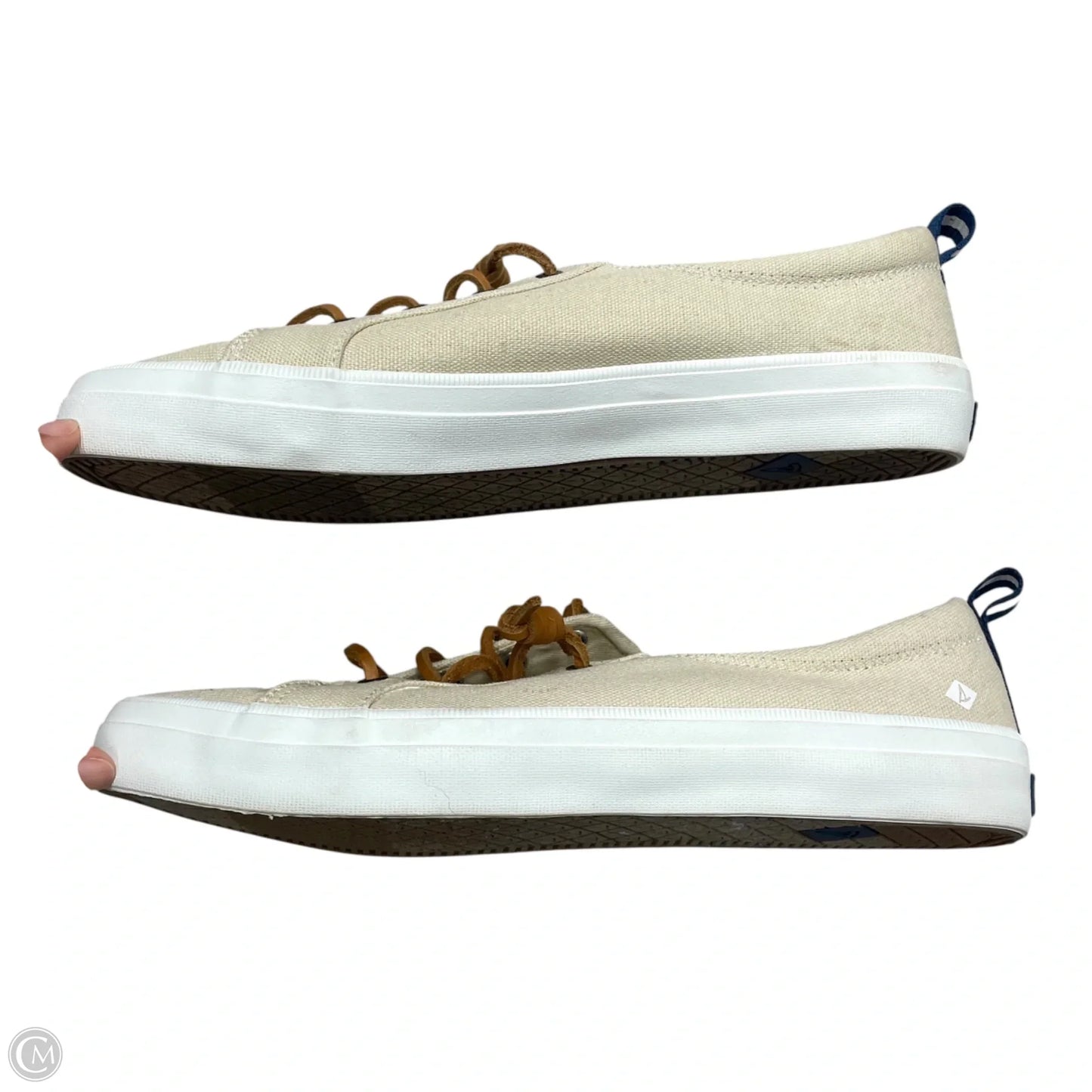 Shoes Sneakers By Sperry In Cream, Size: 10