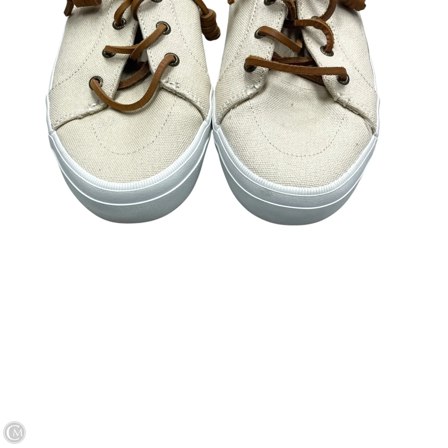 Shoes Sneakers By Sperry In Cream, Size: 10