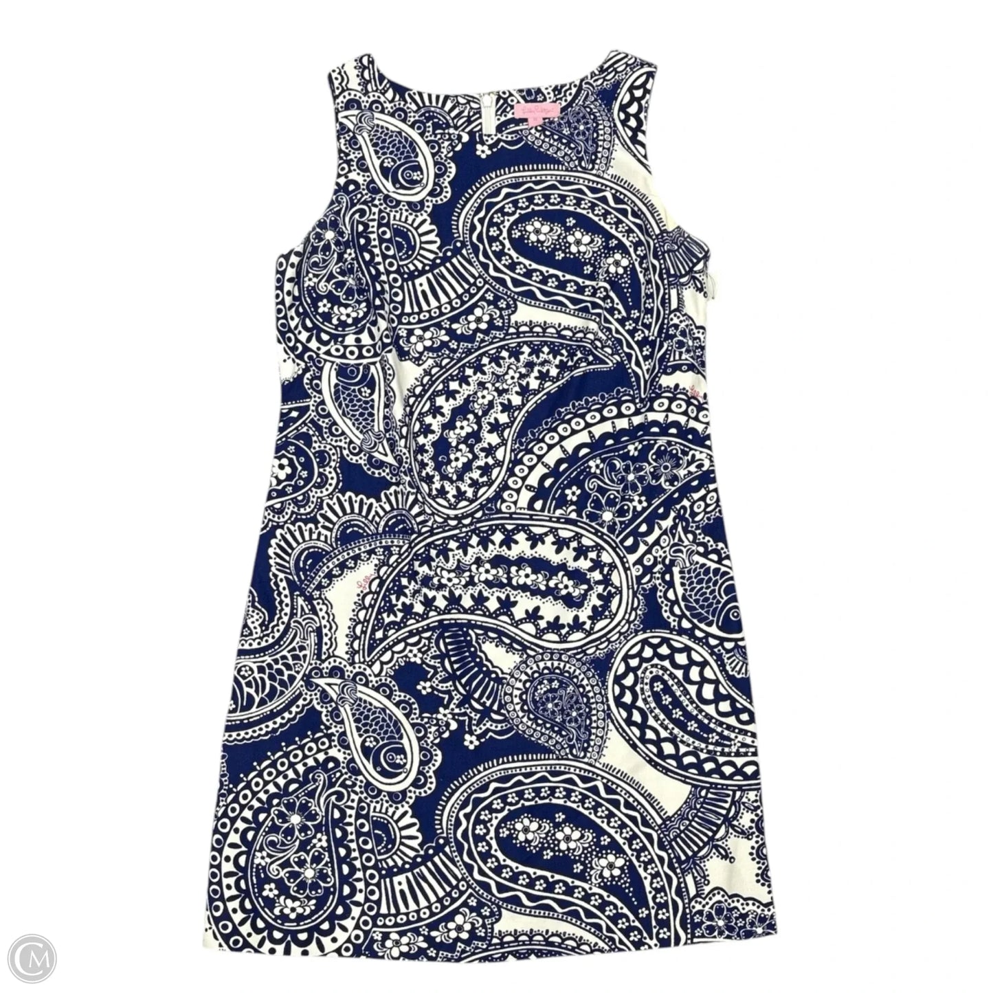 Dress Designer By Lilly Pulitzer In Blue & White, Size: M