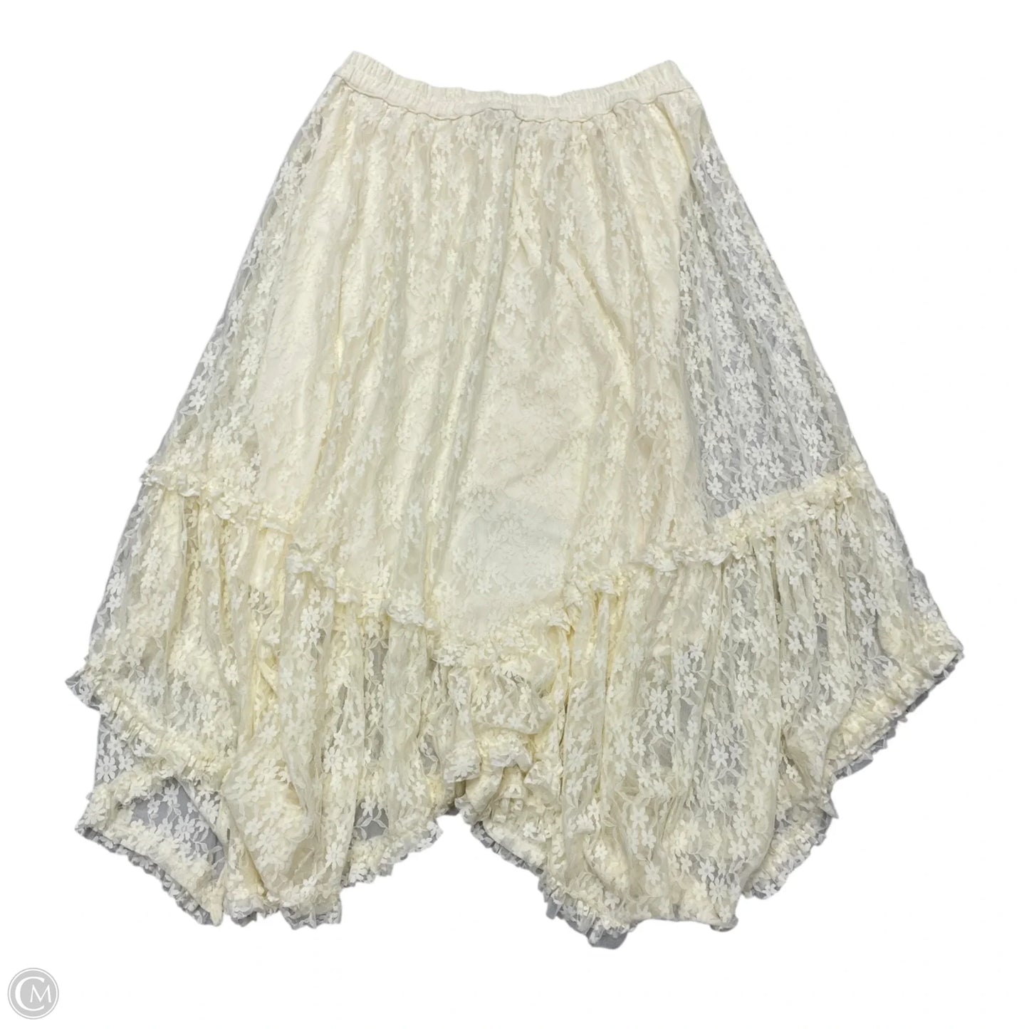 Skirt Midi By American Eagle In Cream, Size: M