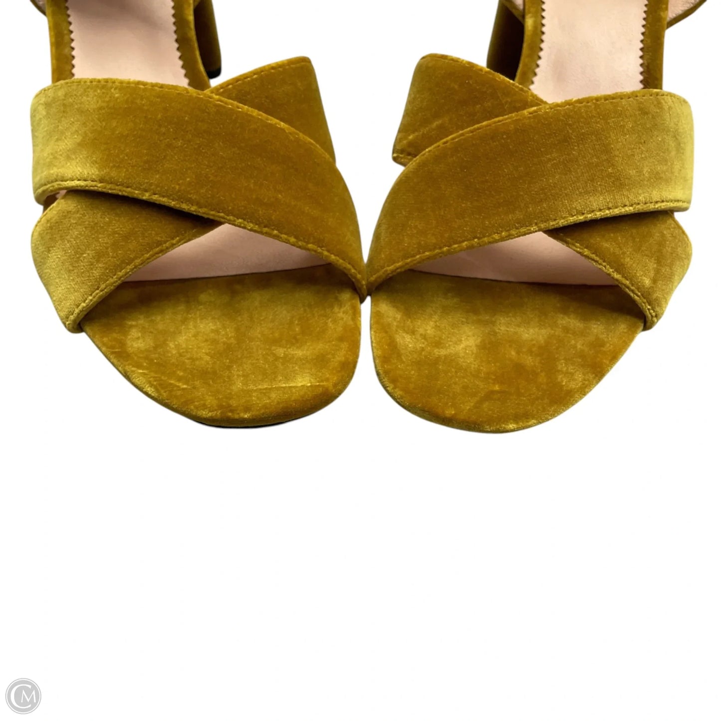 Sandals Heels Block By J. Crew In Yellow, Size: 9