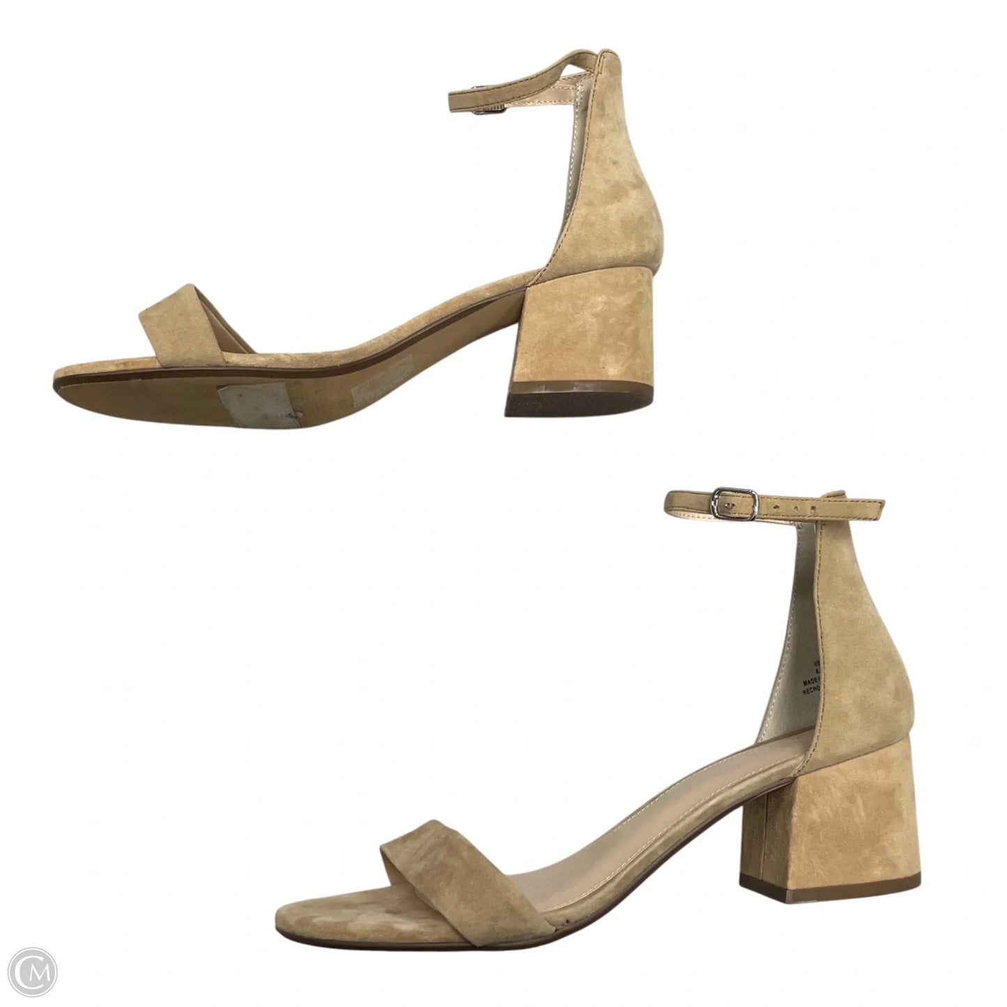 Sandals Heels Block By 206 Collective In Tan, Size: 8.5