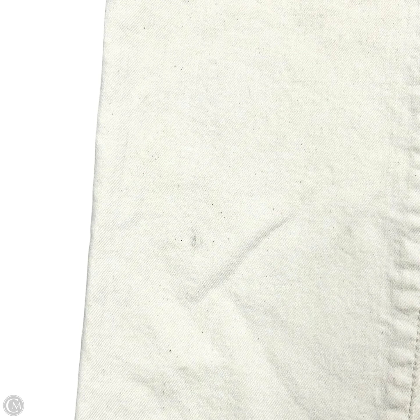 Jeans Straight By Madewell In Cream Denim, Size: 10t