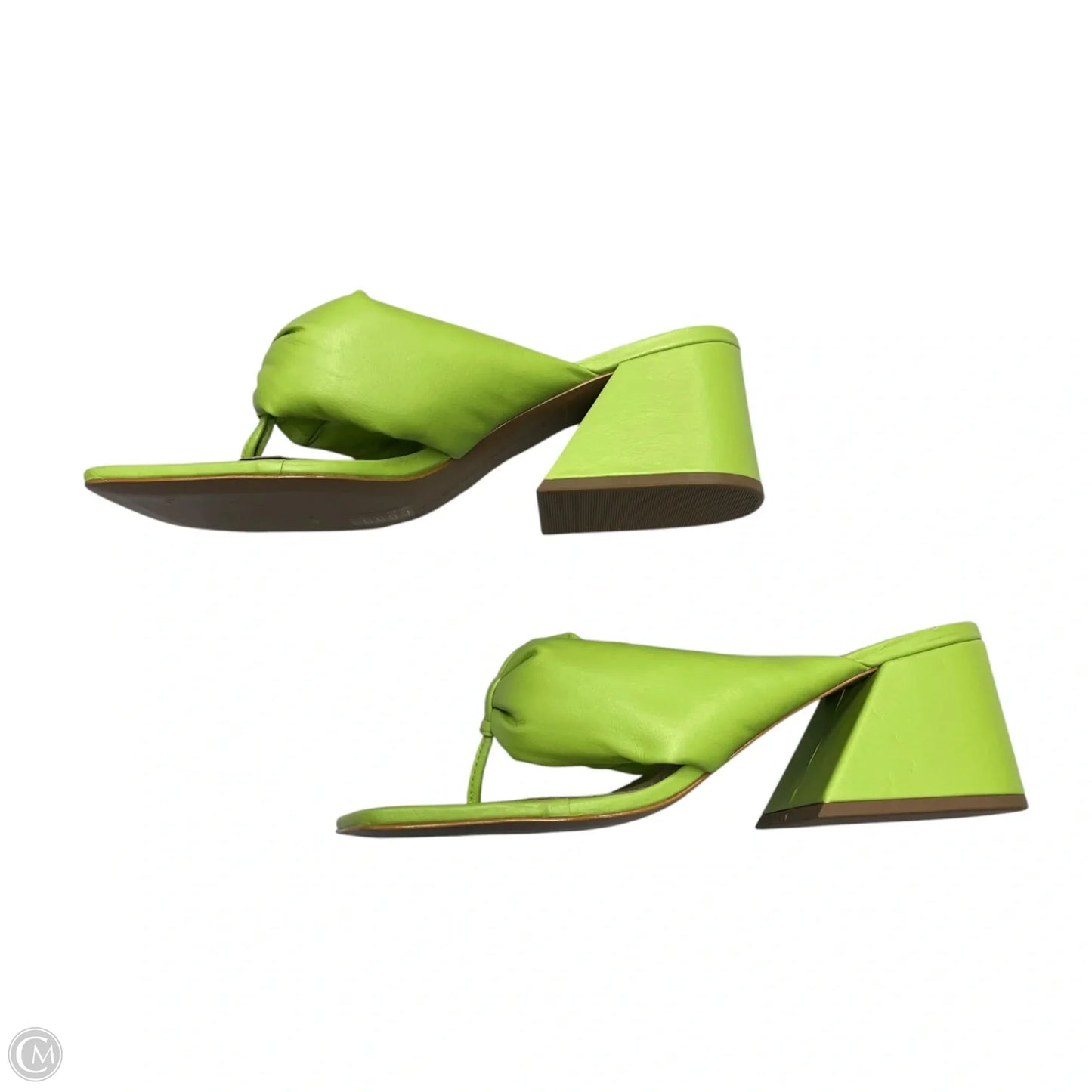 Sandals Heels Block By Bcbgeneration In Green, Size: 8.5