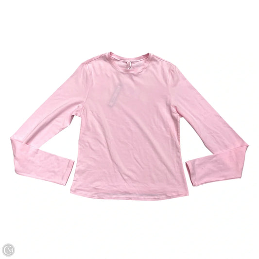 Top Long Sleeve By Skims In Pink, Size: L