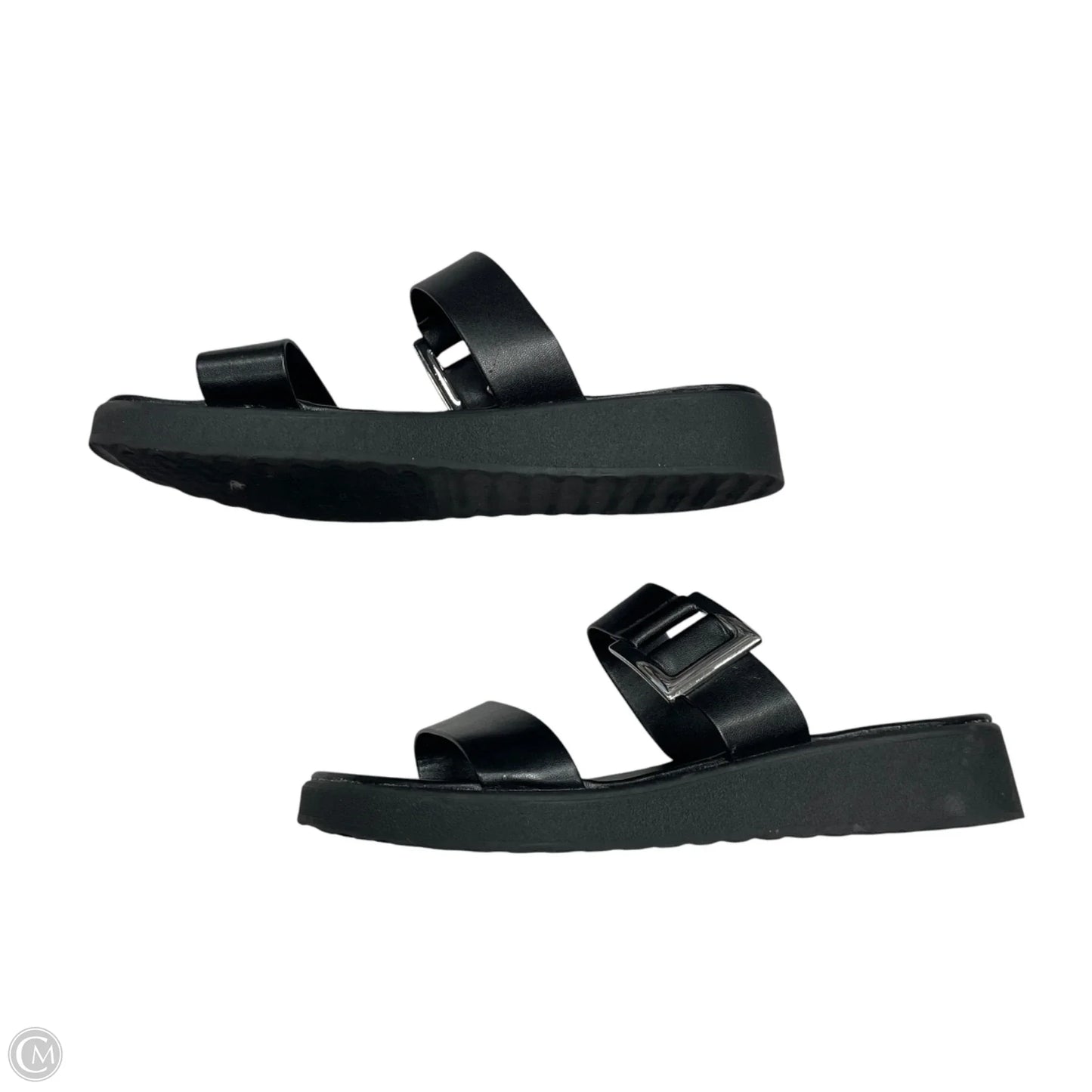 Sandals Flats By Italian Shoemakers In Black, Size: 8.5