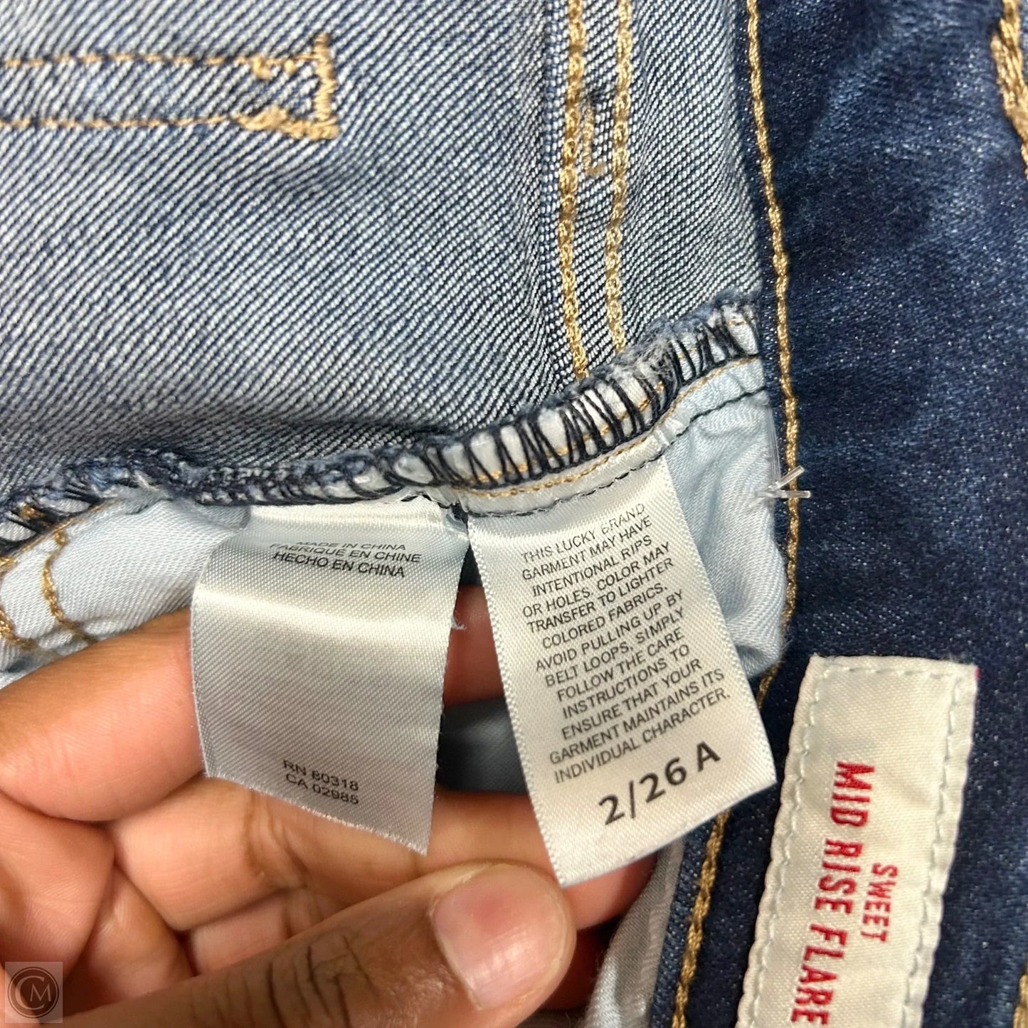 Jeans Boot Cut By Lucky Brand In Blue Denim, Size: 2