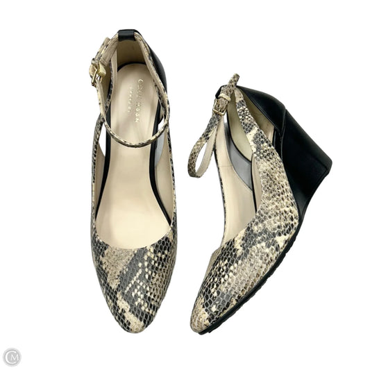 Shoes Heels Wedge By Cole-haan In Snakeskin Print, Size: 8.5
