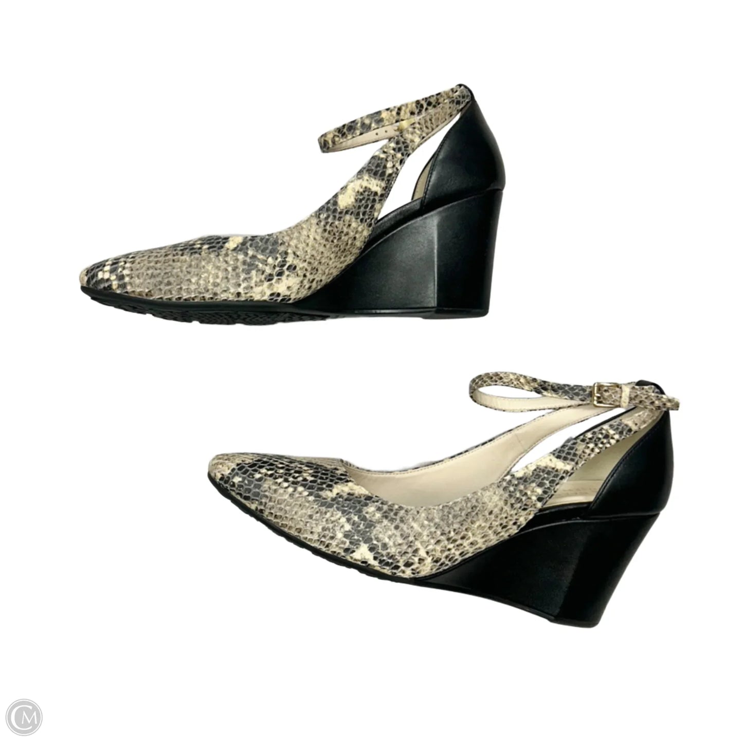 Shoes Heels Wedge By Cole-haan In Snakeskin Print, Size: 8.5