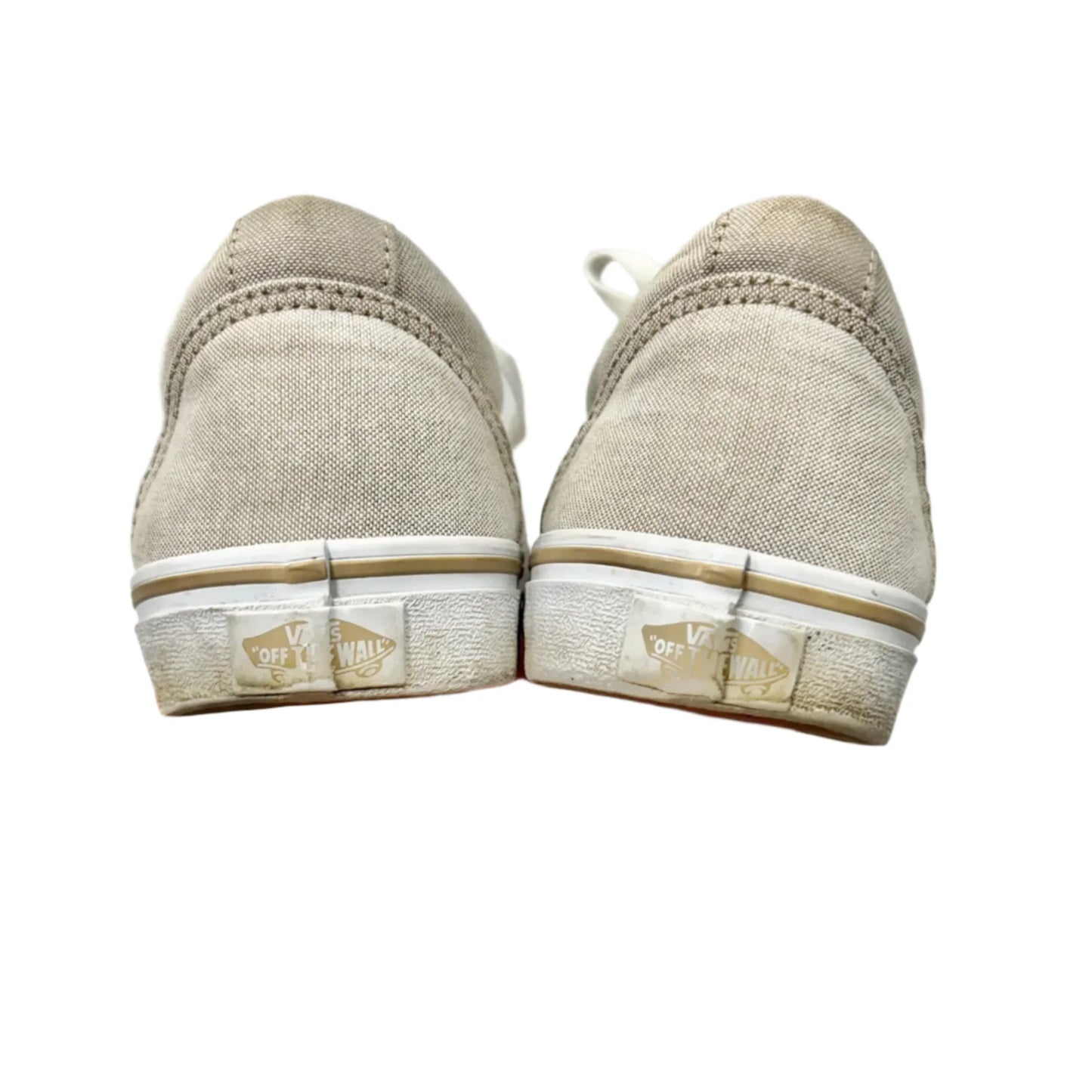 Shoes Flats By Vans In Beige, Size: 9.5