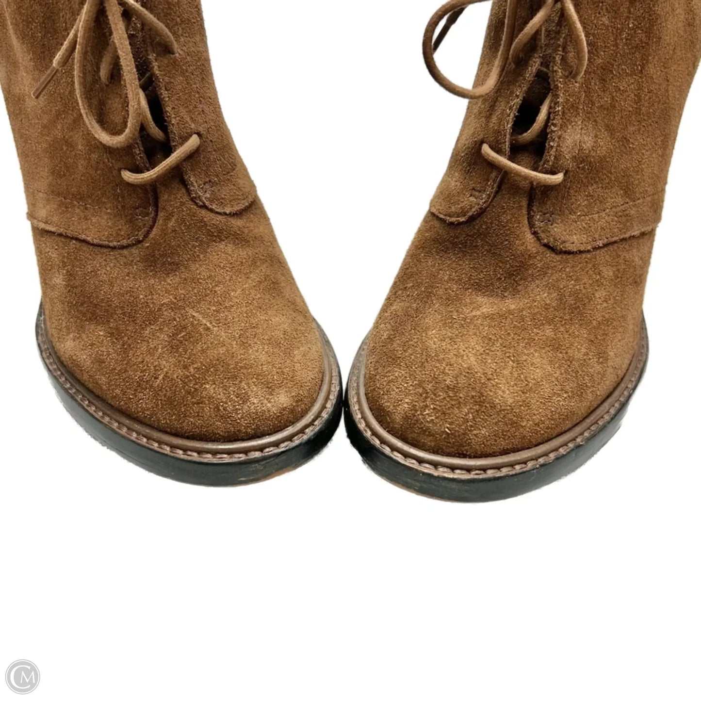 Boots Leather By Vince Camuto In Brown, Size: 6.5