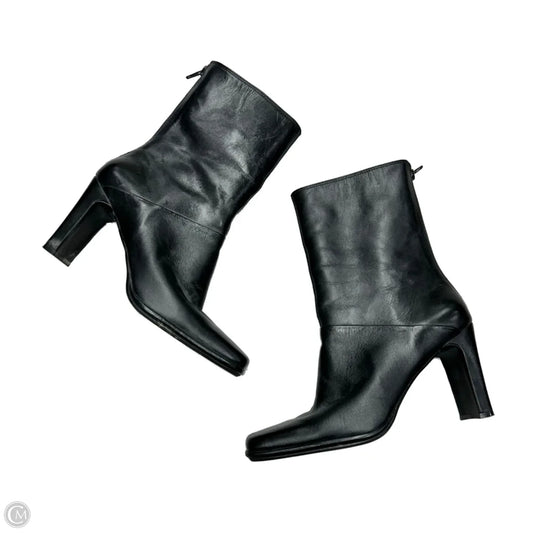 Boots Leather By Amanda Smith In Black, Size: 7.5
