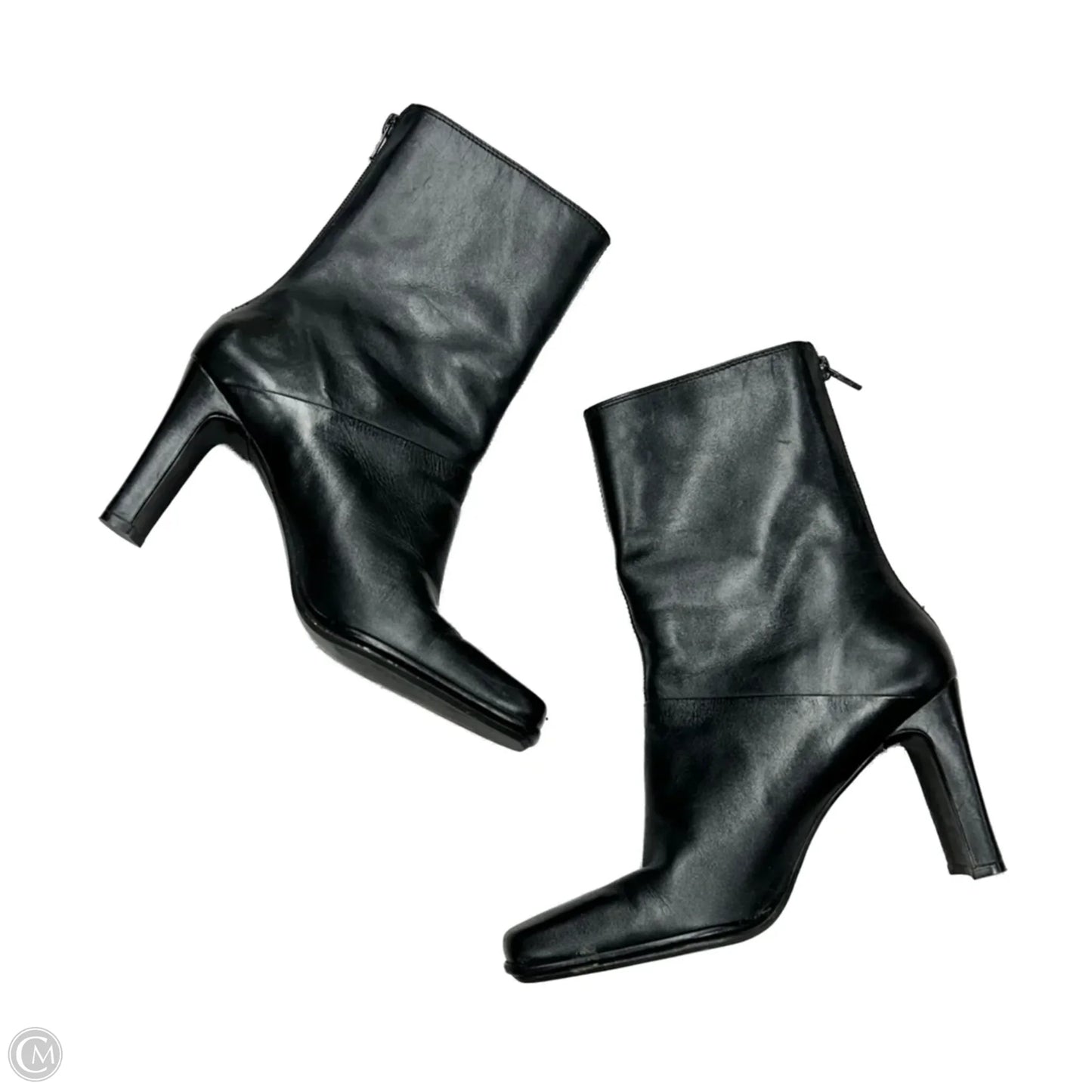 Boots Leather By Amanda Smith In Black, Size: 7.5