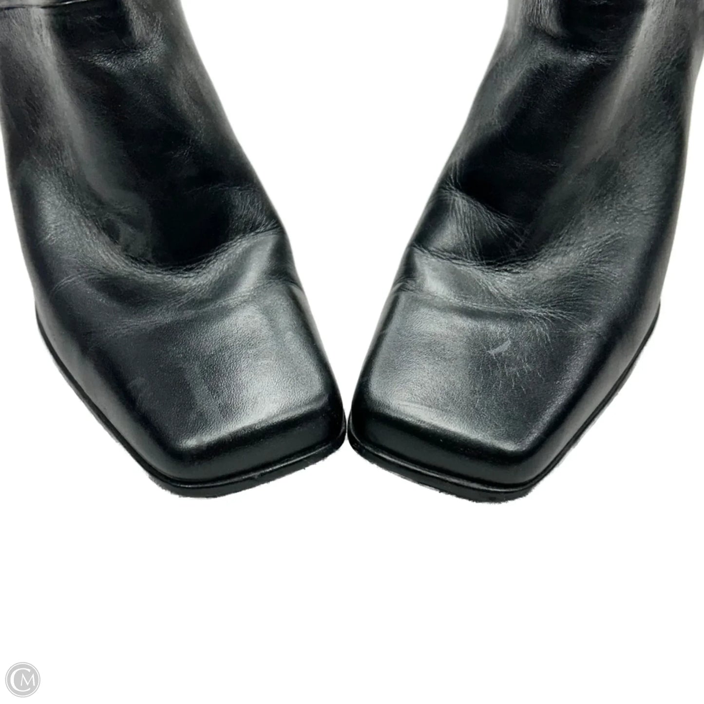 Boots Leather By Amanda Smith In Black, Size: 7.5