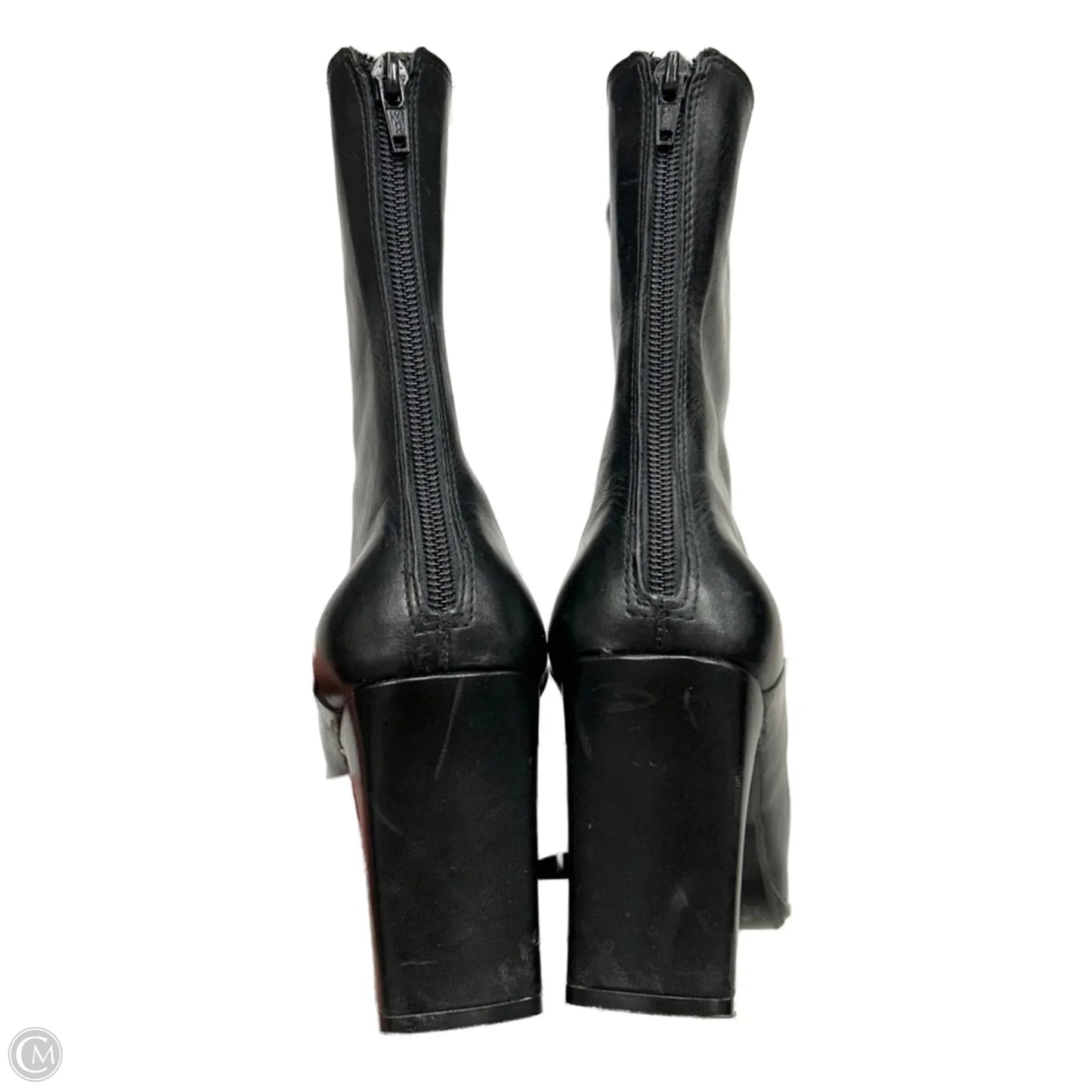Boots Leather By Amanda Smith In Black, Size: 7.5