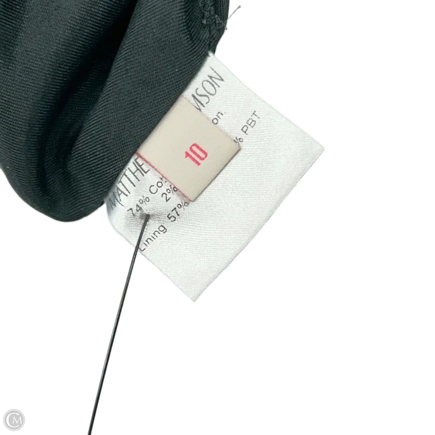 Dress Casual Midi By Matthew Williamson In Black & Green, Size: 10