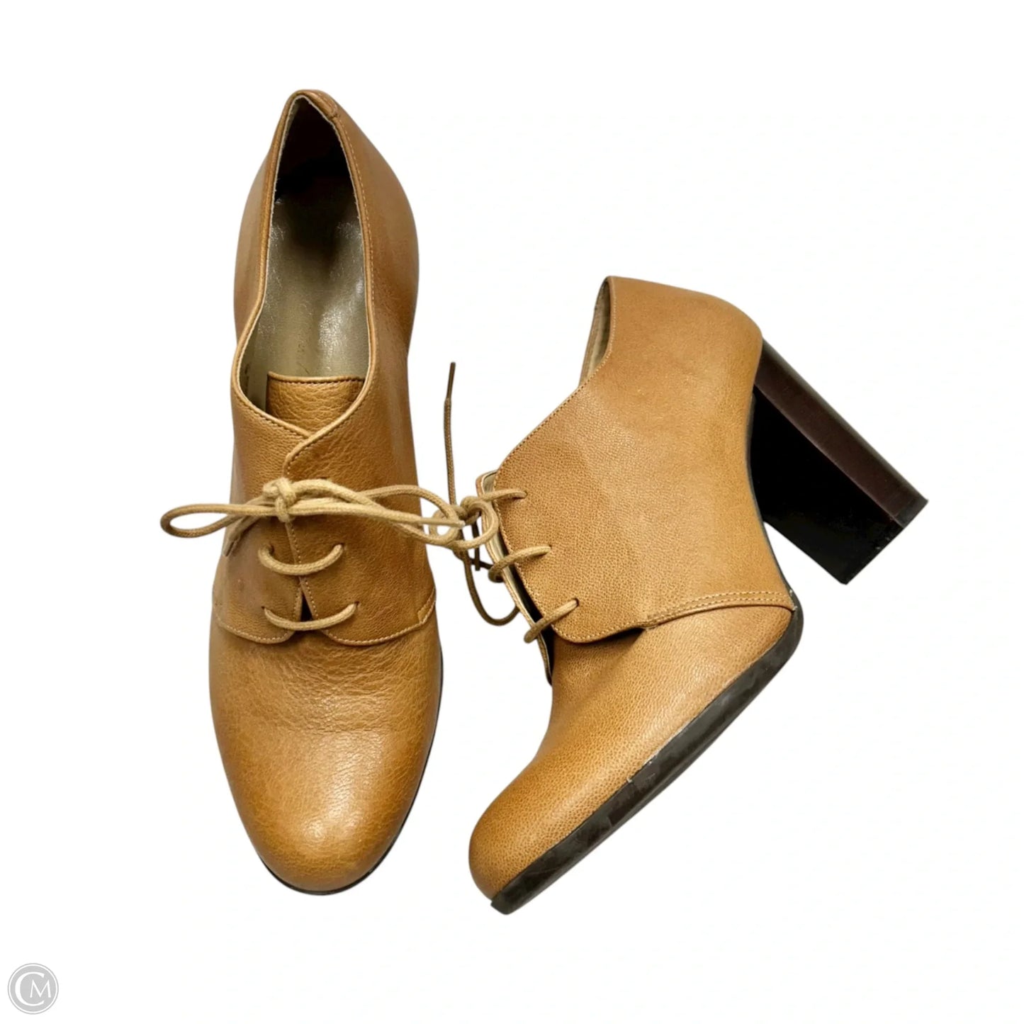 Boots Leather By Talbots In Tan, Size: 8