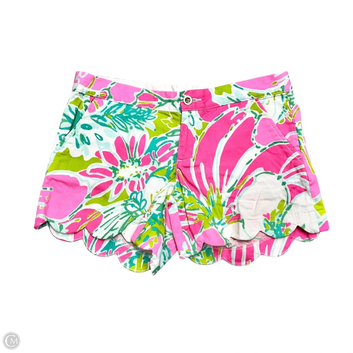 Shorts Designer By Lilly Pulitzer In Green & Pink, Size: S