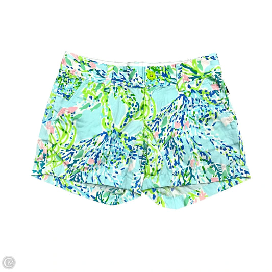 Shorts Designer By Lilly Pulitzer In Blue & Green, Size: Xs