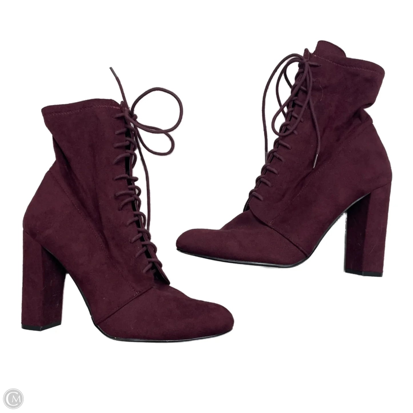 Boots Ankle Heels By Steve Madden In Purple, Size: 9