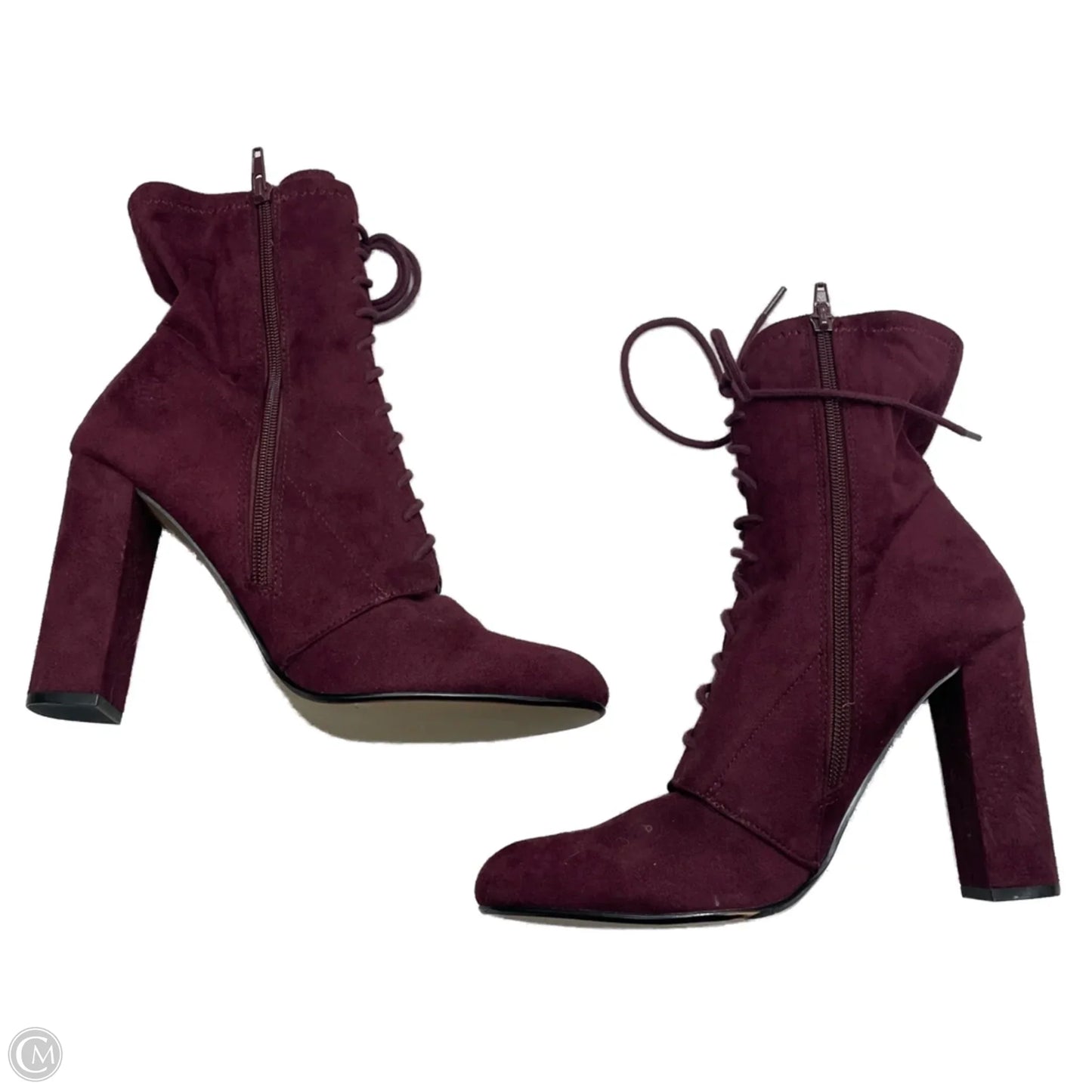 Boots Ankle Heels By Steve Madden In Purple, Size: 9