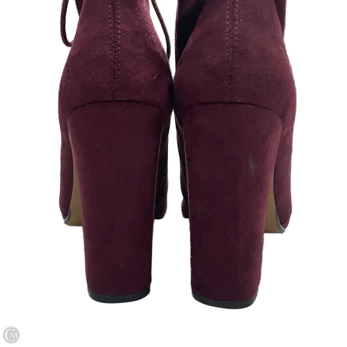 Boots Ankle Heels By Steve Madden In Purple, Size: 9