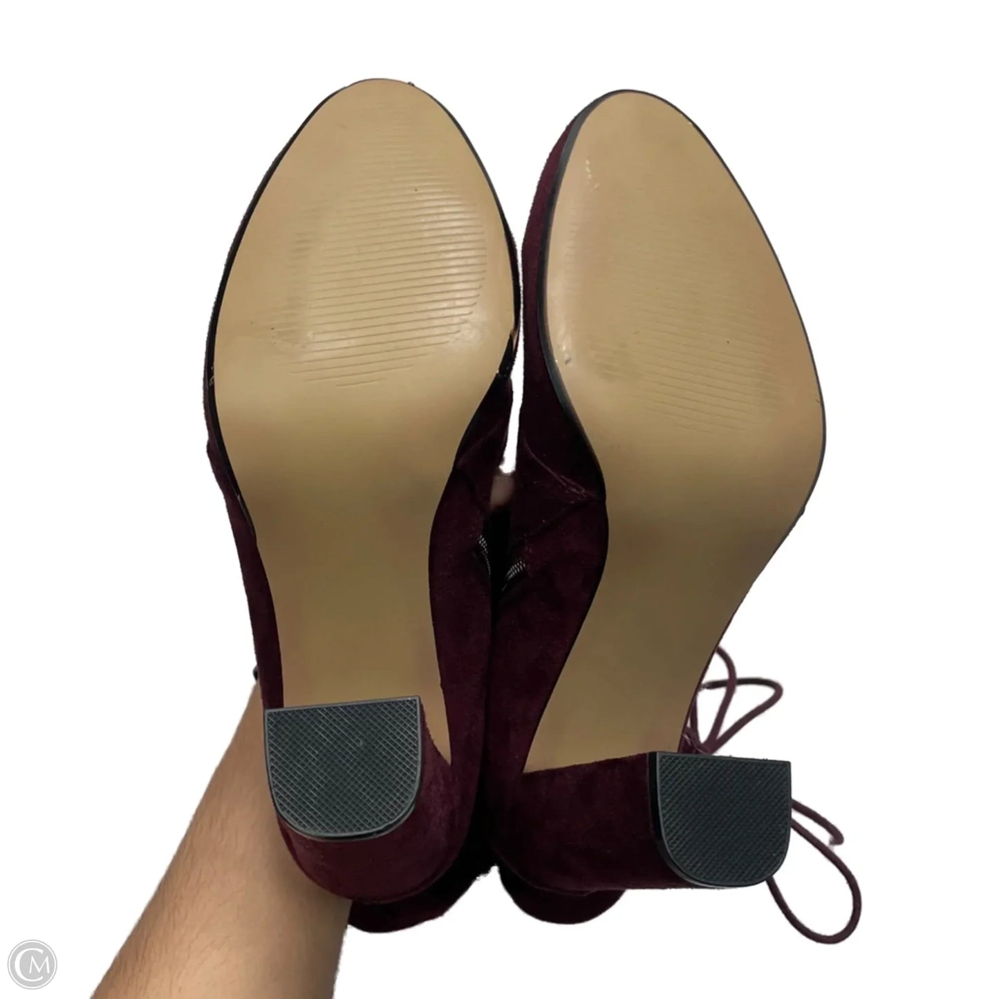 Boots Ankle Heels By Steve Madden In Purple, Size: 9