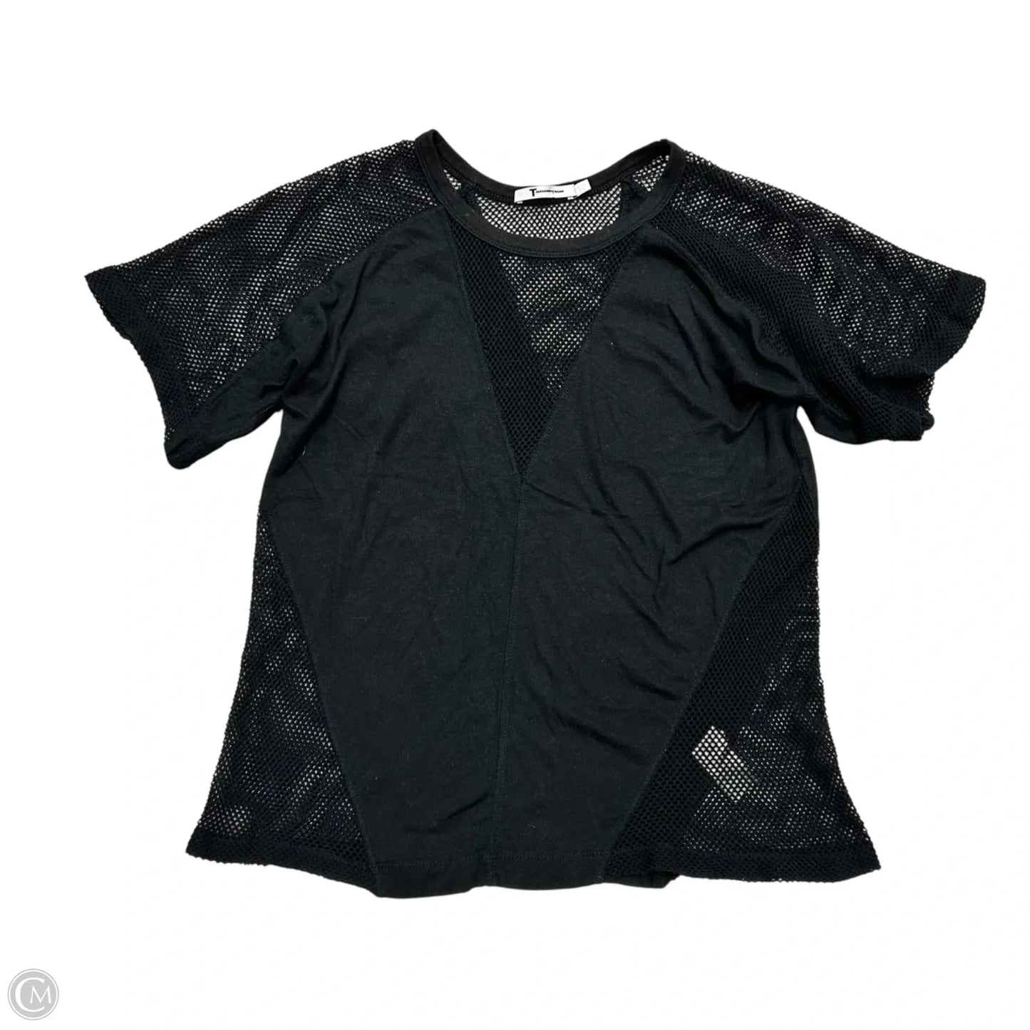 Top Short Sleeve Luxury Designer By Alexander Wang In Black, Size: Xs